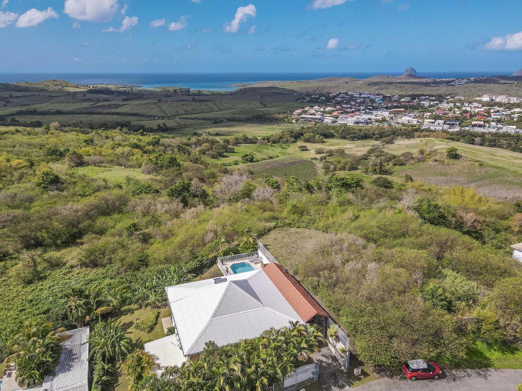 Villa Carib Turquoise : 4 Ch, Grande Piscine, Vue Sur Sainte-Lucie Riviere-Salee エクステリア 写真